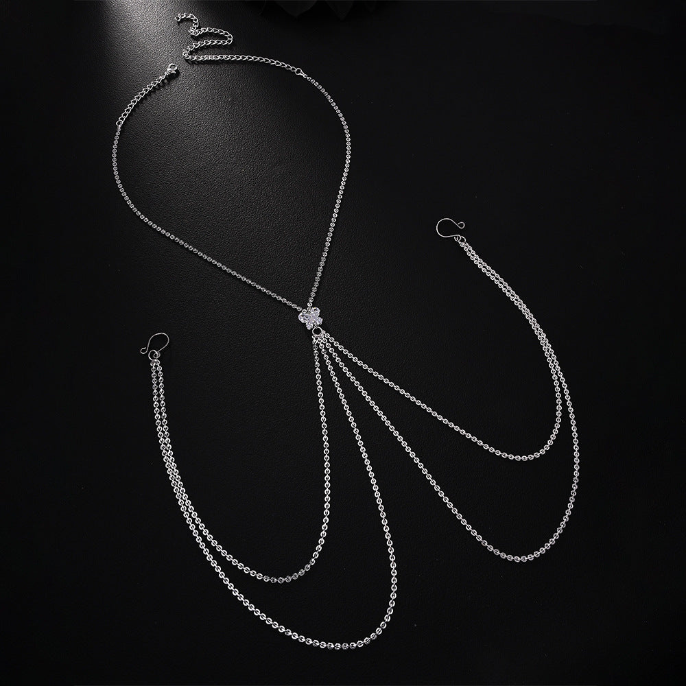 Papillon Crystal Body Chain — view 2